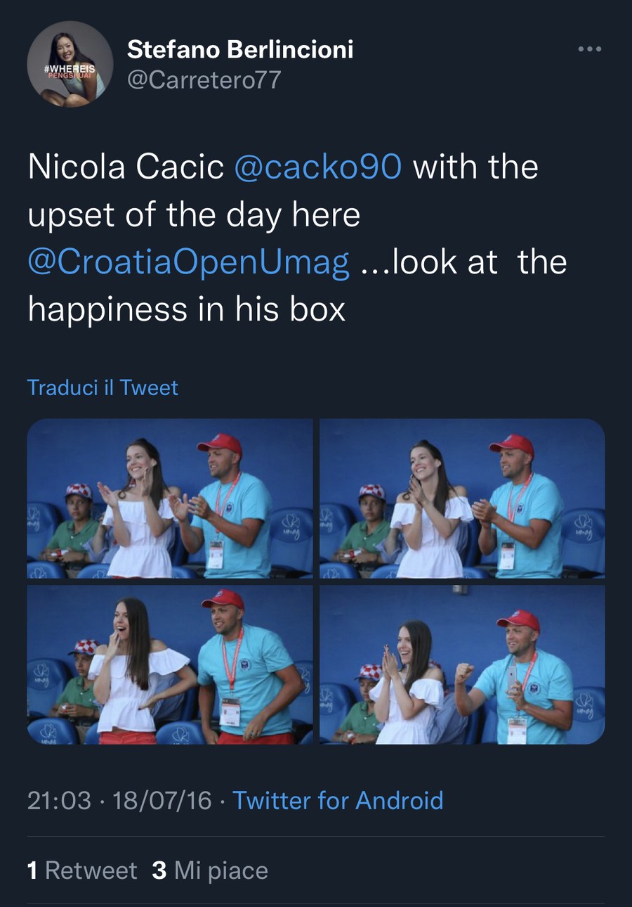 Il post da Umago con il box di Nikola Cacic